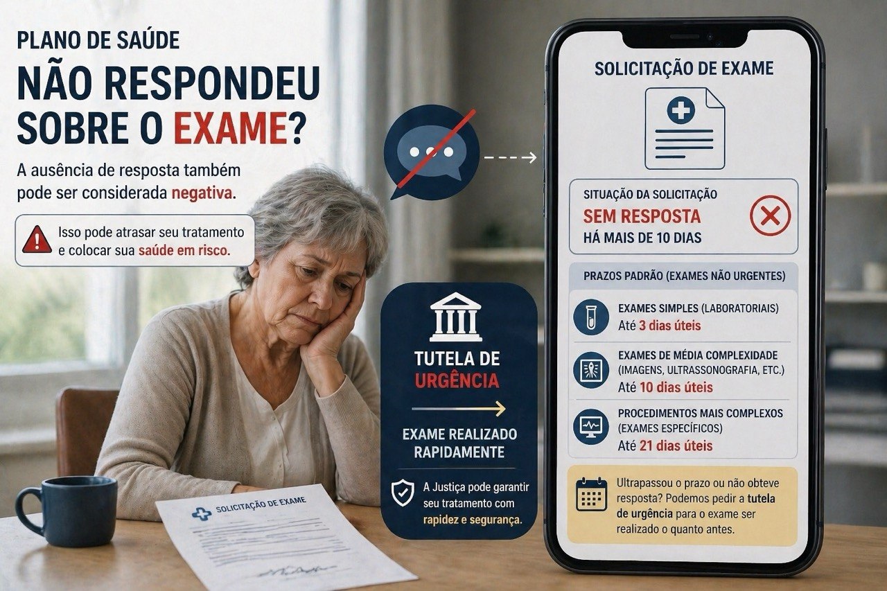 Paciente aguardando autorização de plano de saúde para exame urgente